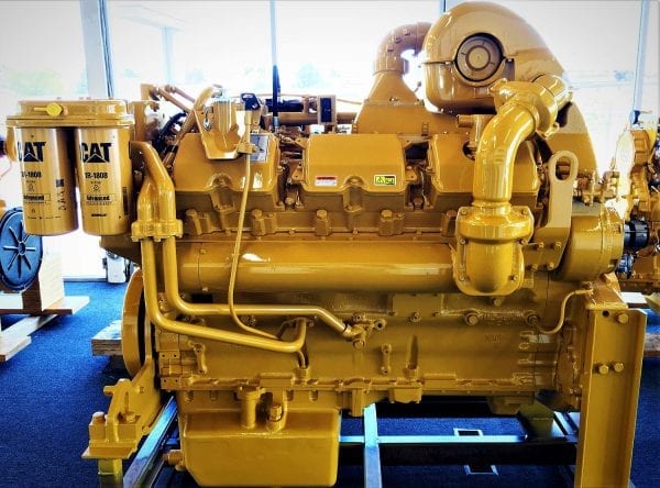 Side View of D10R Remanufactured CAT 3412E Diesel Engine for Sale