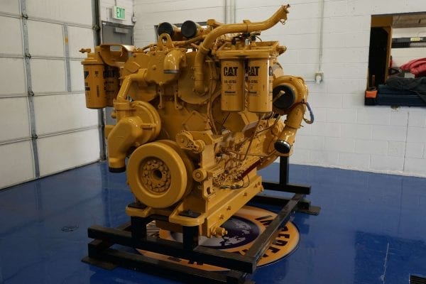 Back View of 992K Remanufactured C32 ACERT CAT Engine
