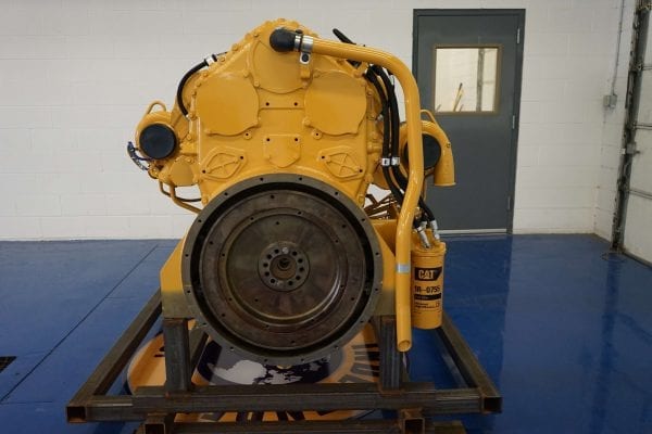 Back View of TLD Remanufactured C32 ACERT CAT Engine