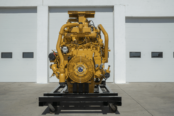 Front View of 739D Remanufactured 3516 CAT Engine