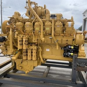 Right Side View of 785C Remanufactured 3512 CAT Engine